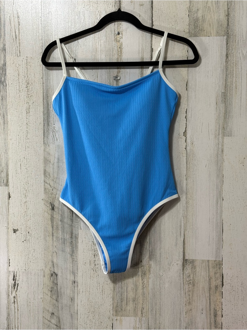 wild fable Blue One-Piece Swimsuit with White Trim